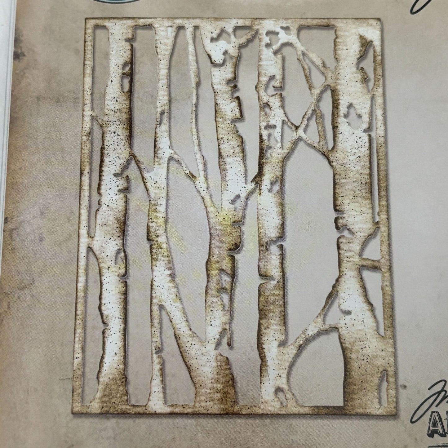 Sizzix Tim Holtz Birch Trees Thinlits Die 660994 Woodland Background Card Making Winter Scrapbooking