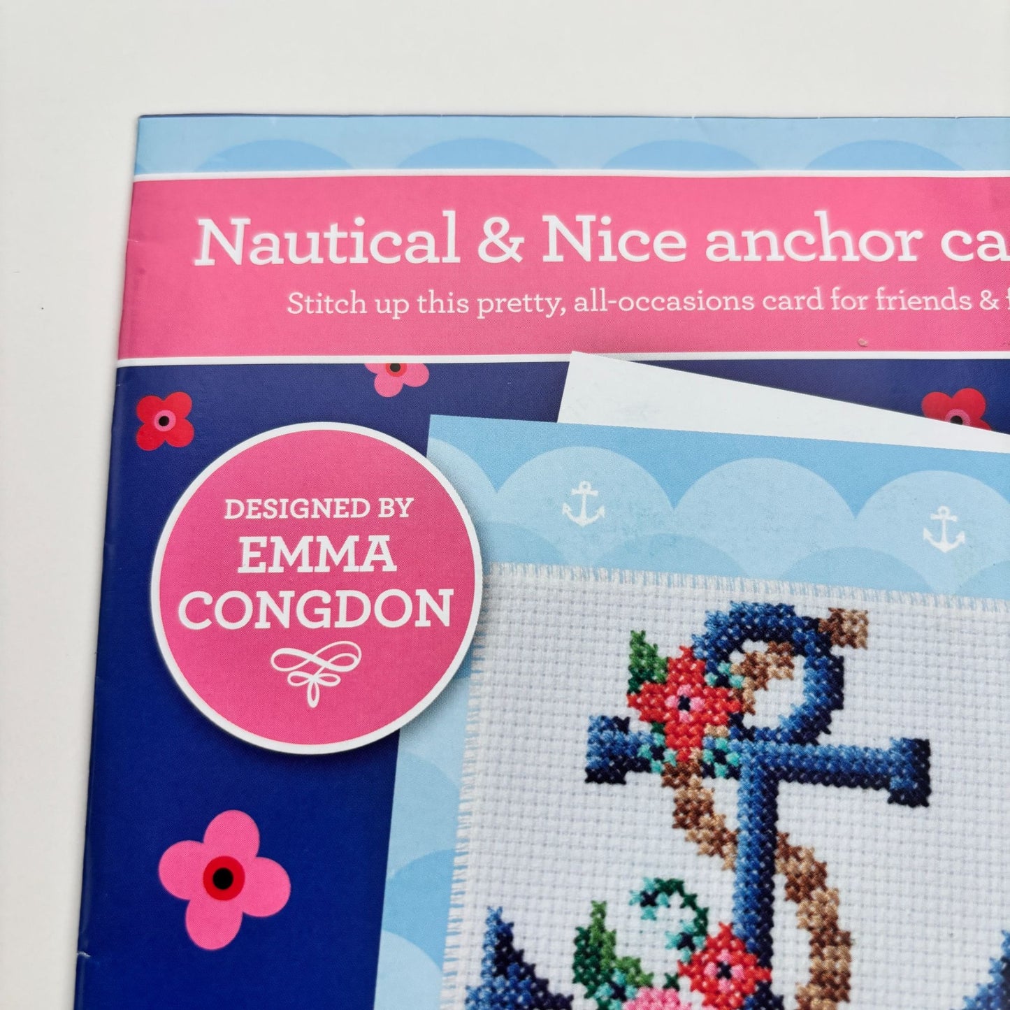 The World of Cross Stitching Nautical Anchor Card Making Kit Cross Stitch
