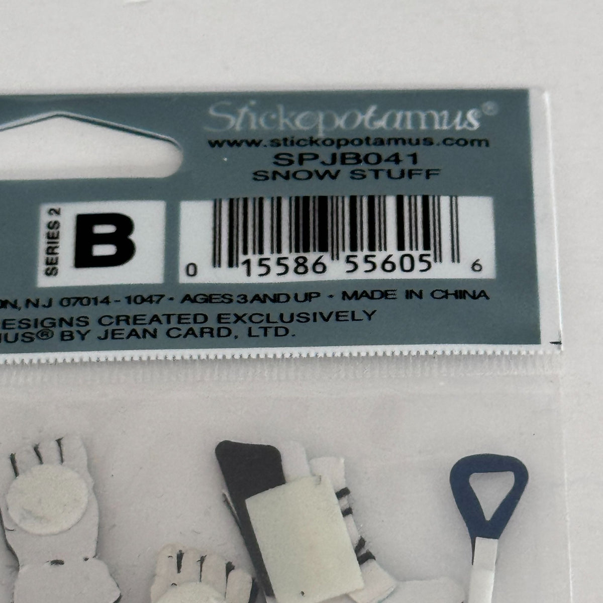 Jolees Boutique Dimensional Sticker Set Collage Snow Stuff Overalls Shovel Boots Gloves Winter Stickerpotamus