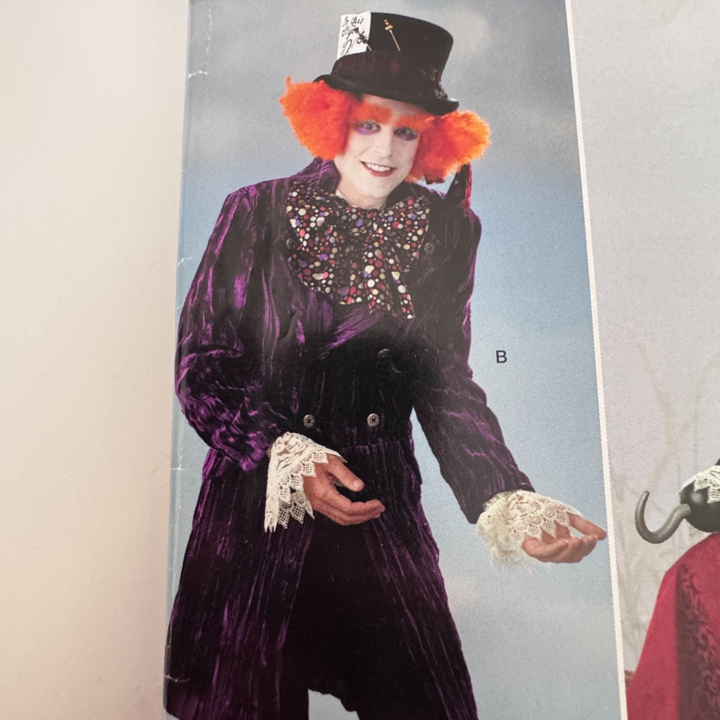 Simplicity Sewing Pattern 0806 Pirate Mad Hatter Costume Coat Mens L-XL Cosplay Uncut Halloween