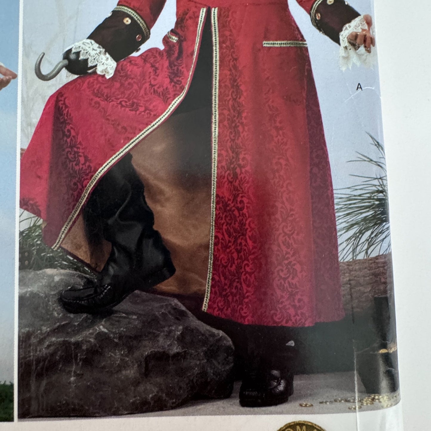 Simplicity Sewing Pattern 0806 Pirate Mad Hatter Costume Coat Mens L-XL Cosplay Uncut Halloween