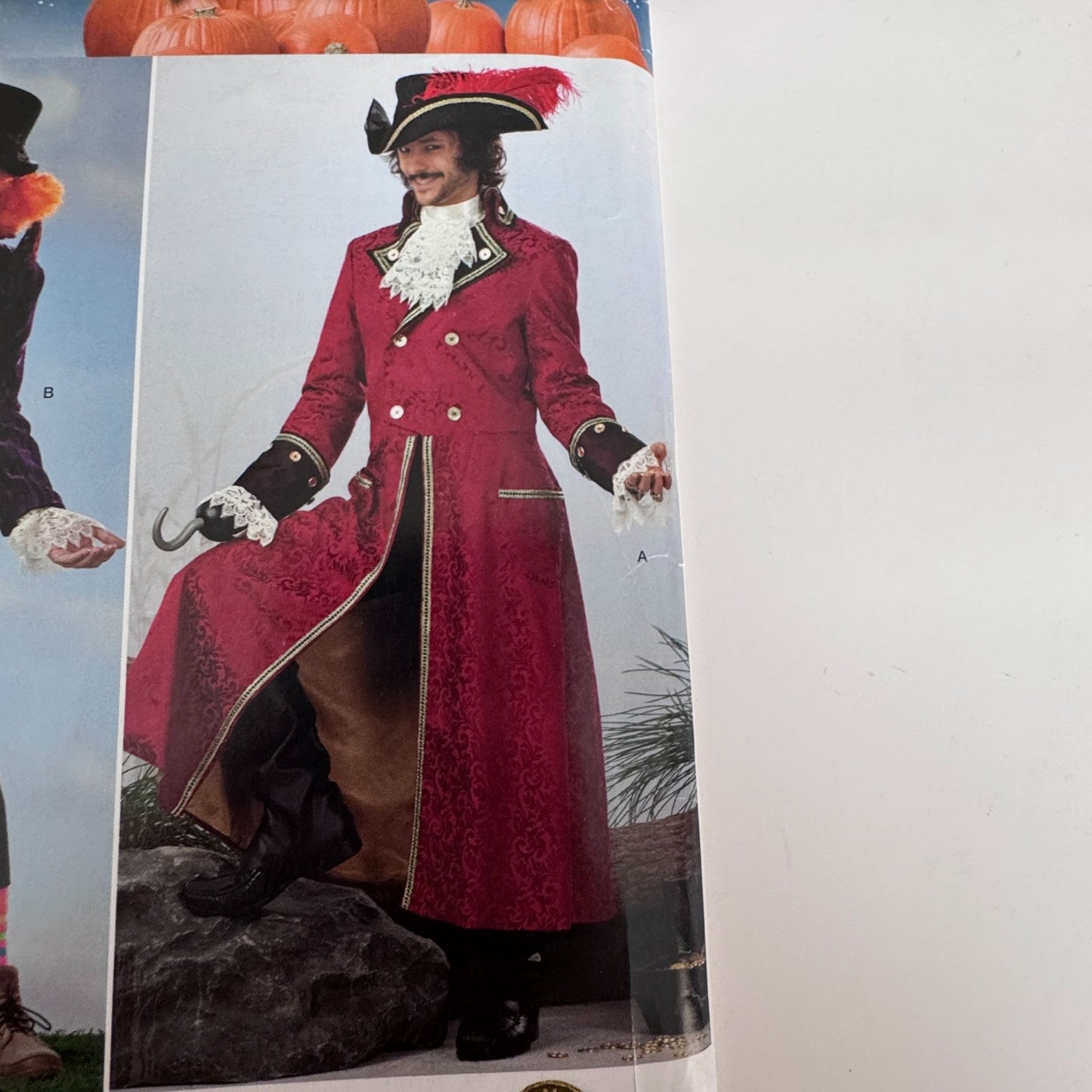 Simplicity Sewing Pattern 0806 Pirate Mad Hatter Costume Coat Mens L-XL Cosplay Uncut Halloween