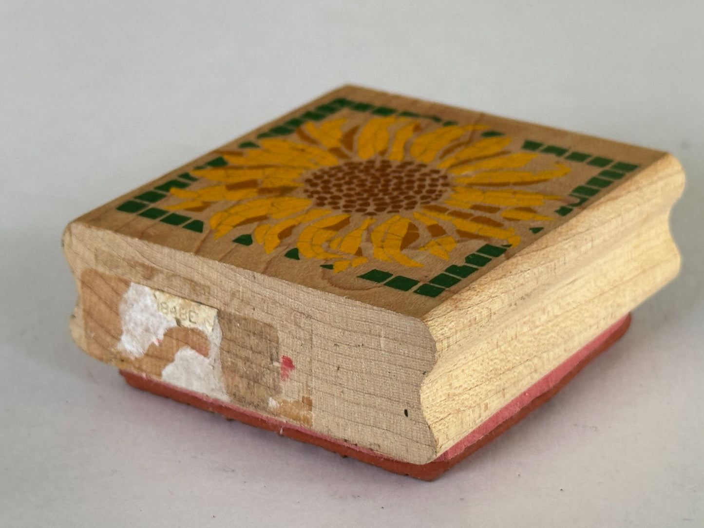 Rubber Stampede Rubber Stamp Sunflower Flower Friendship Card Making Friend Wood