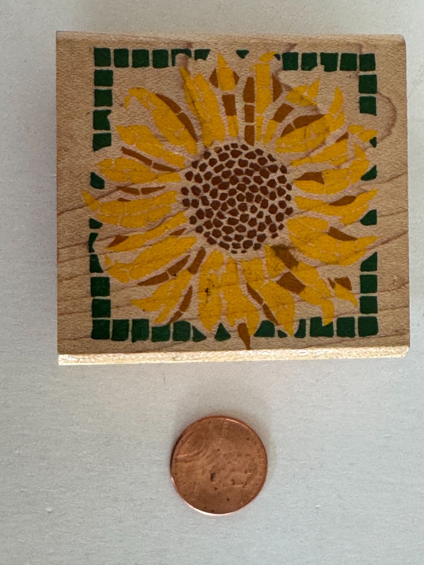 Rubber Stampede Rubber Stamp Sunflower Flower Friendship Card Making Friend Wood