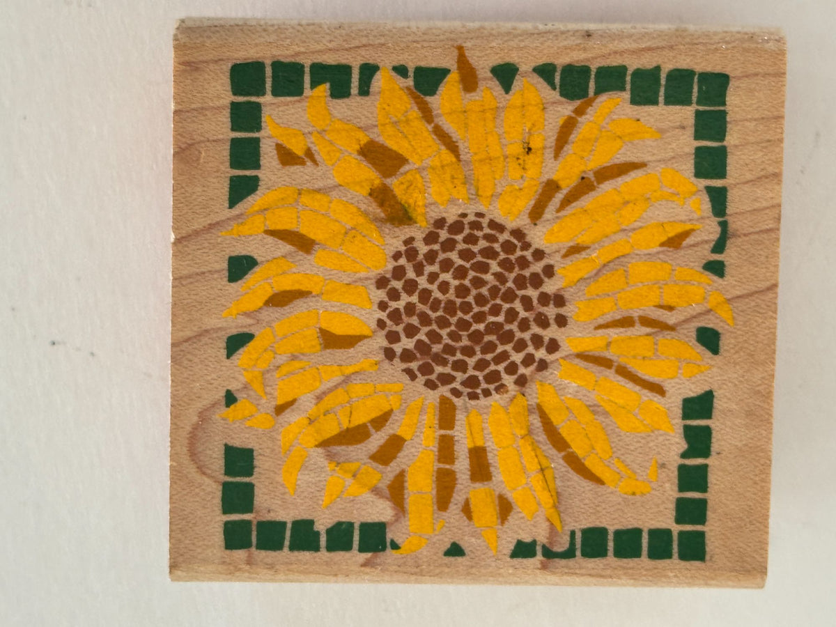 Rubber Stampede Rubber Stamp Sunflower Flower Friendship Card Making Friend Wood