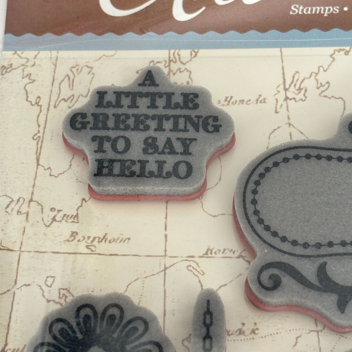 Hero Arts Rubber Stamp Art of the Card 19th Century French Script Chandelier Cardmaking