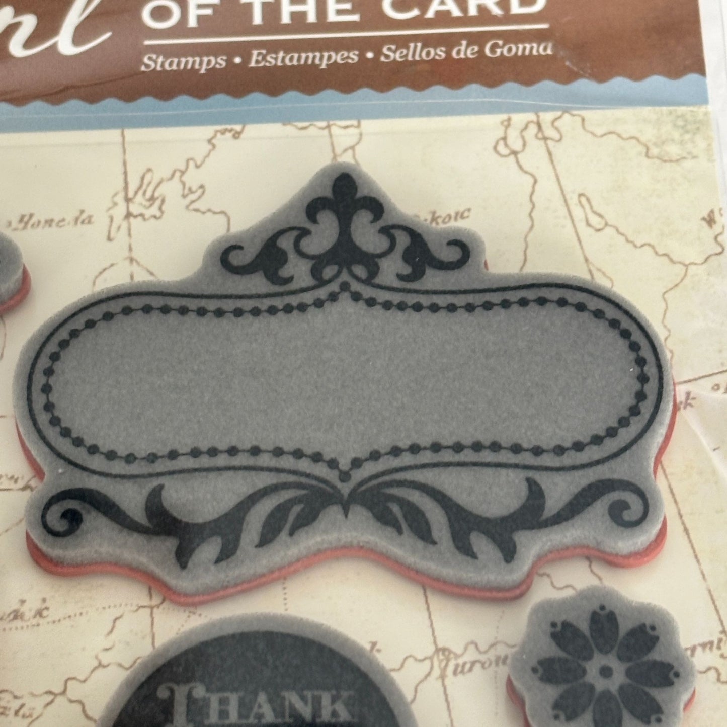 Hero Arts Rubber Stamp Art of the Card 19th Century French Script Chandelier Cardmaking