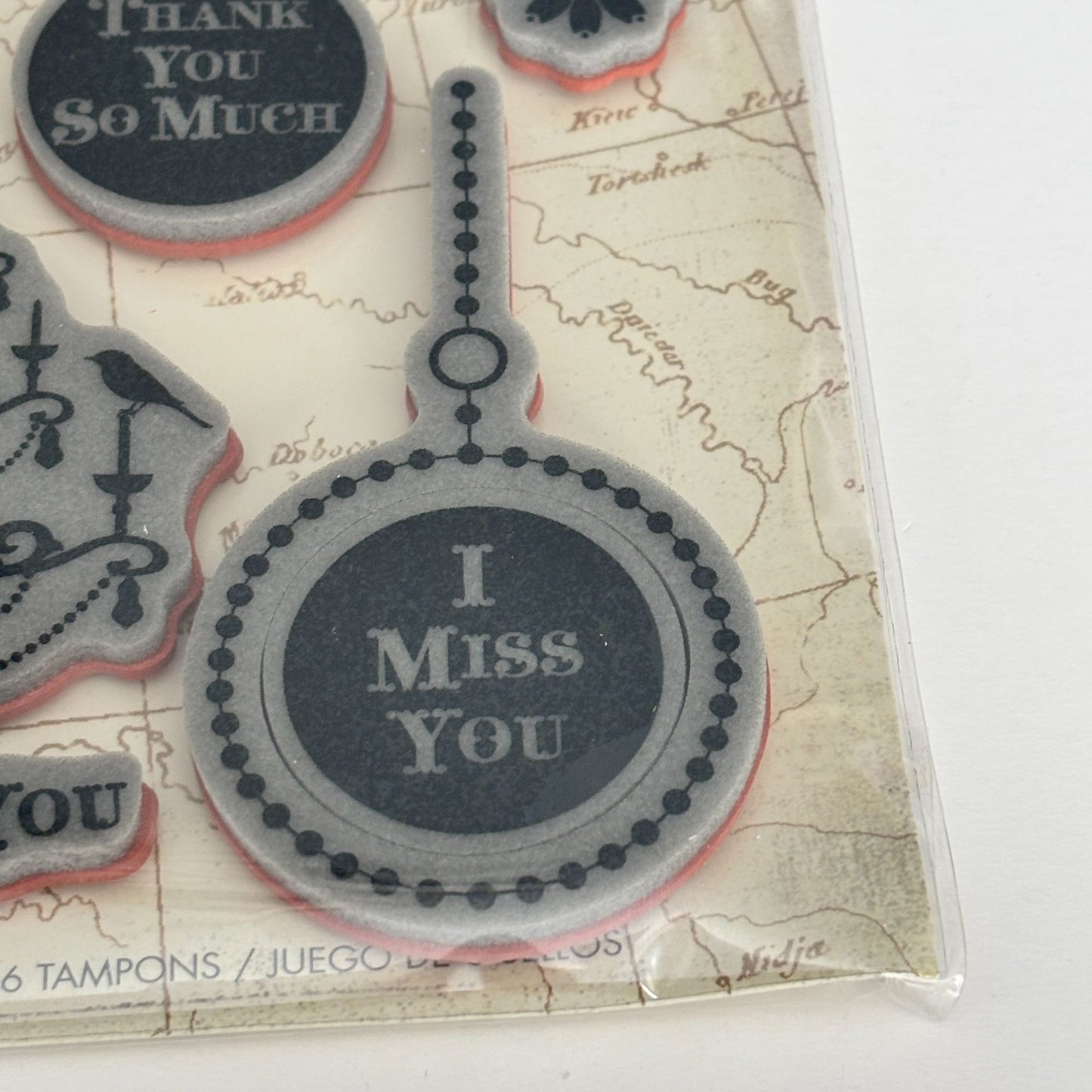 Hero Arts Rubber Stamp Art of the Card 19th Century French Script Chandelier Cardmaking
