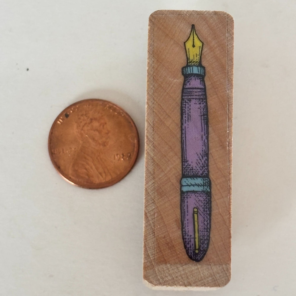 Fountain Pen Rubber Stamp Crafting Journaling Writer Writing Junk Journaling Scrapbooking Card Making