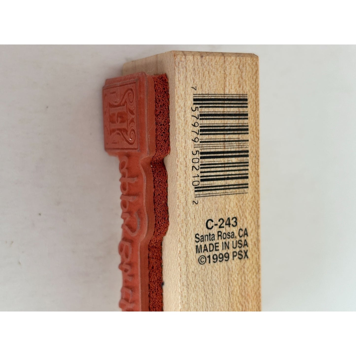 PSX Rubber Stamp Happy Birthday Greeting Card Cardmaking Words Sentiment Craft C-243