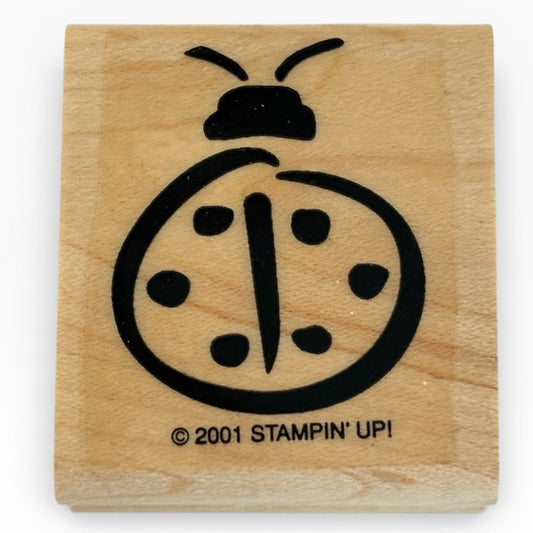 Stampin Up Rubber Stamp Ladybug Spring Garden Bug Scrapbooking Cardmaking Crafts