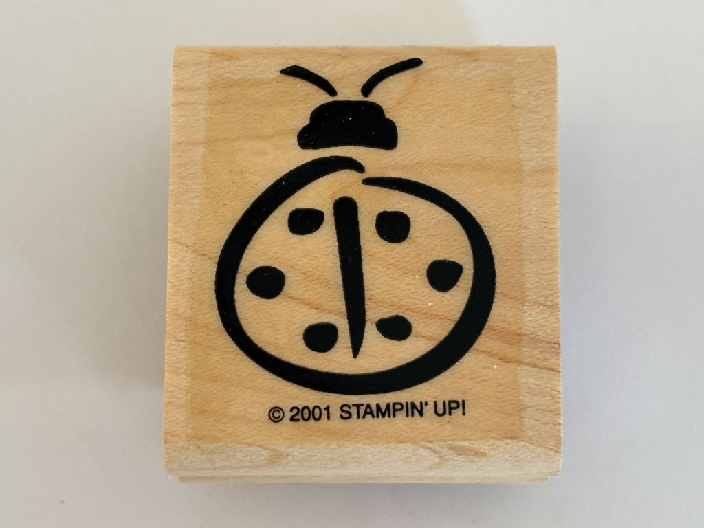 Stampin Up Rubber Stamp Ladybug Spring Garden Bug Scrapbooking Cardmaking Crafts