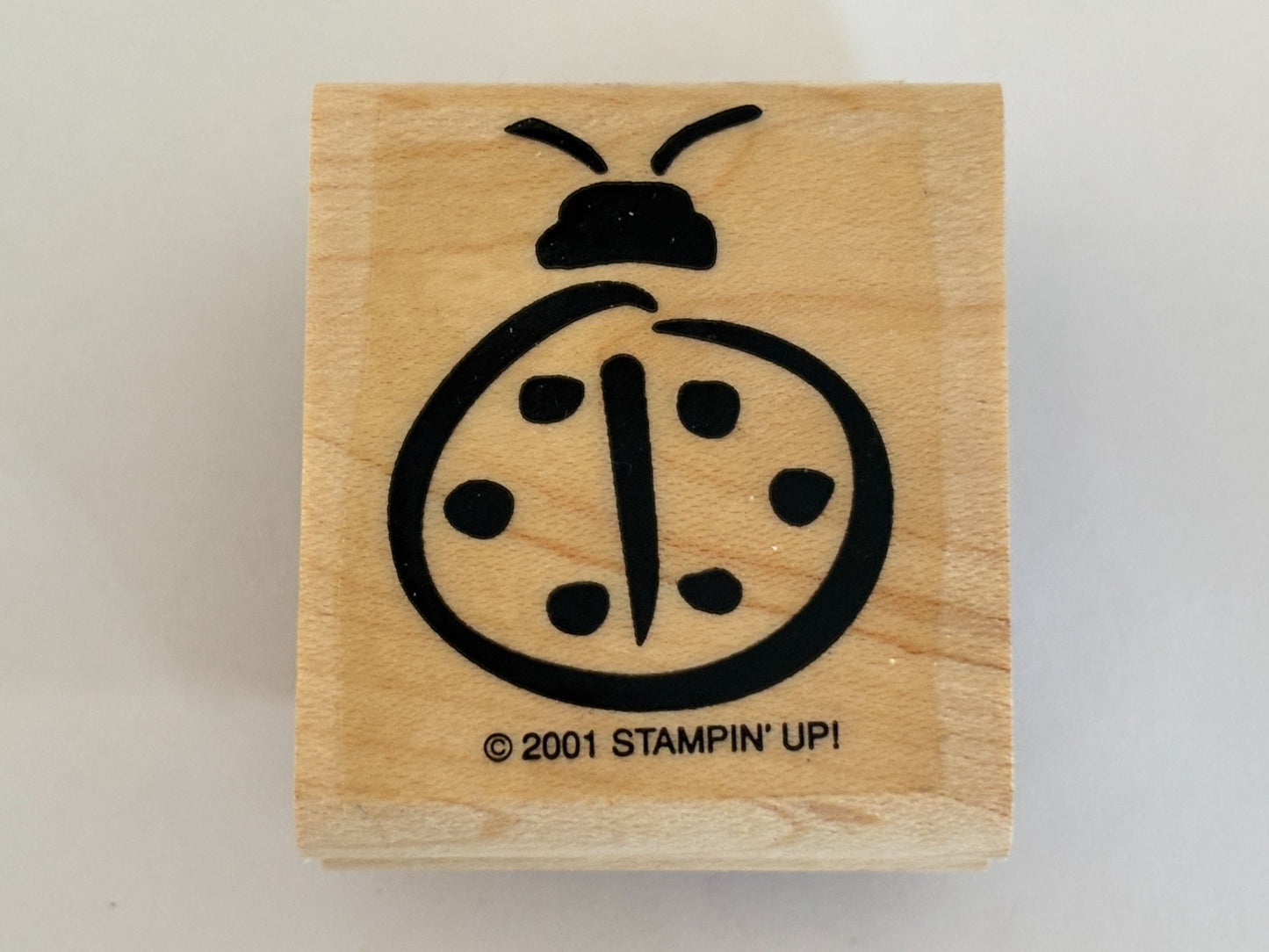 Stampin Up Rubber Stamp Ladybug Spring Garden Bug Scrapbooking Cardmaking Crafts