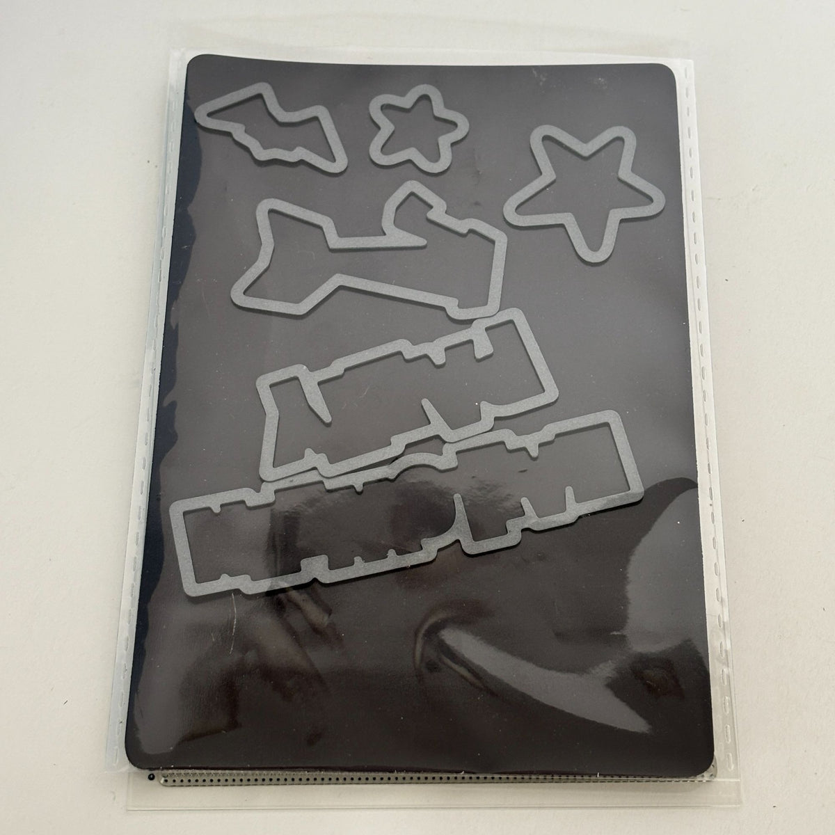 CTMH Acrylic Stamps and Dies MCM Atomic Cats Bats Halloween Cardmaking Pun C1683