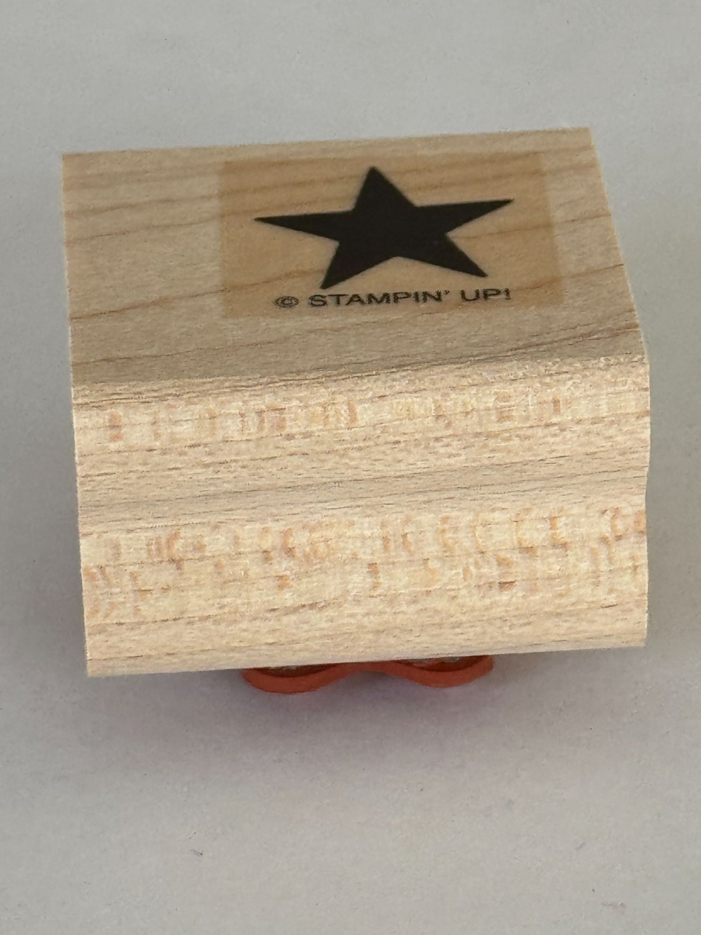 Stampin Up Rubber Stamp Solid Star Night Sky Patriotic Card Making 5/8 inch