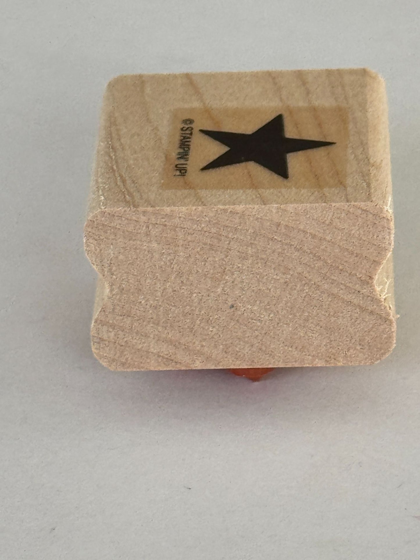 Stampin Up Rubber Stamp Solid Star Night Sky Patriotic Card Making 5/8 inch