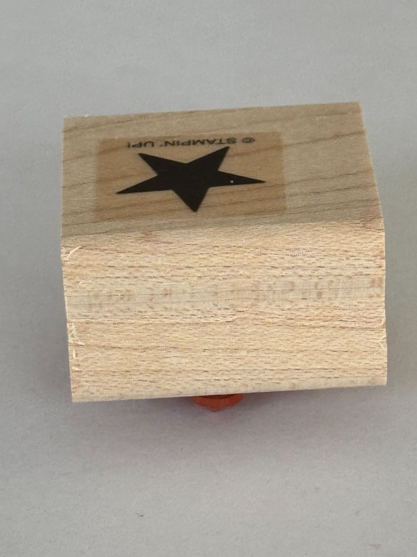 Stampin Up Rubber Stamp Solid Star Night Sky Patriotic Card Making 5/8 inch