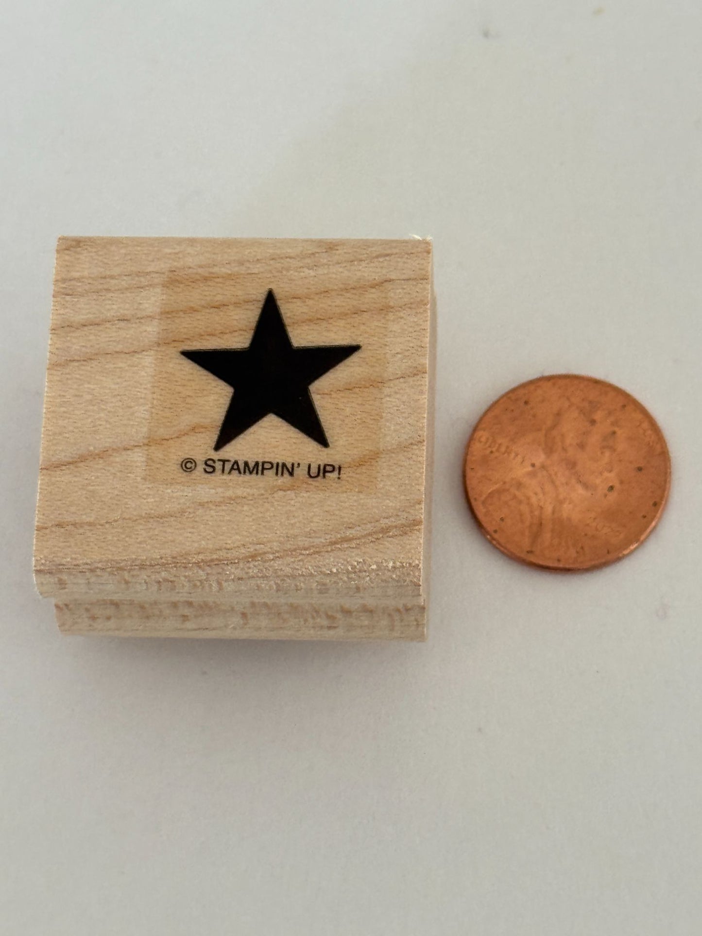 Stampin Up Rubber Stamp Solid Star Night Sky Patriotic Card Making 5/8 inch