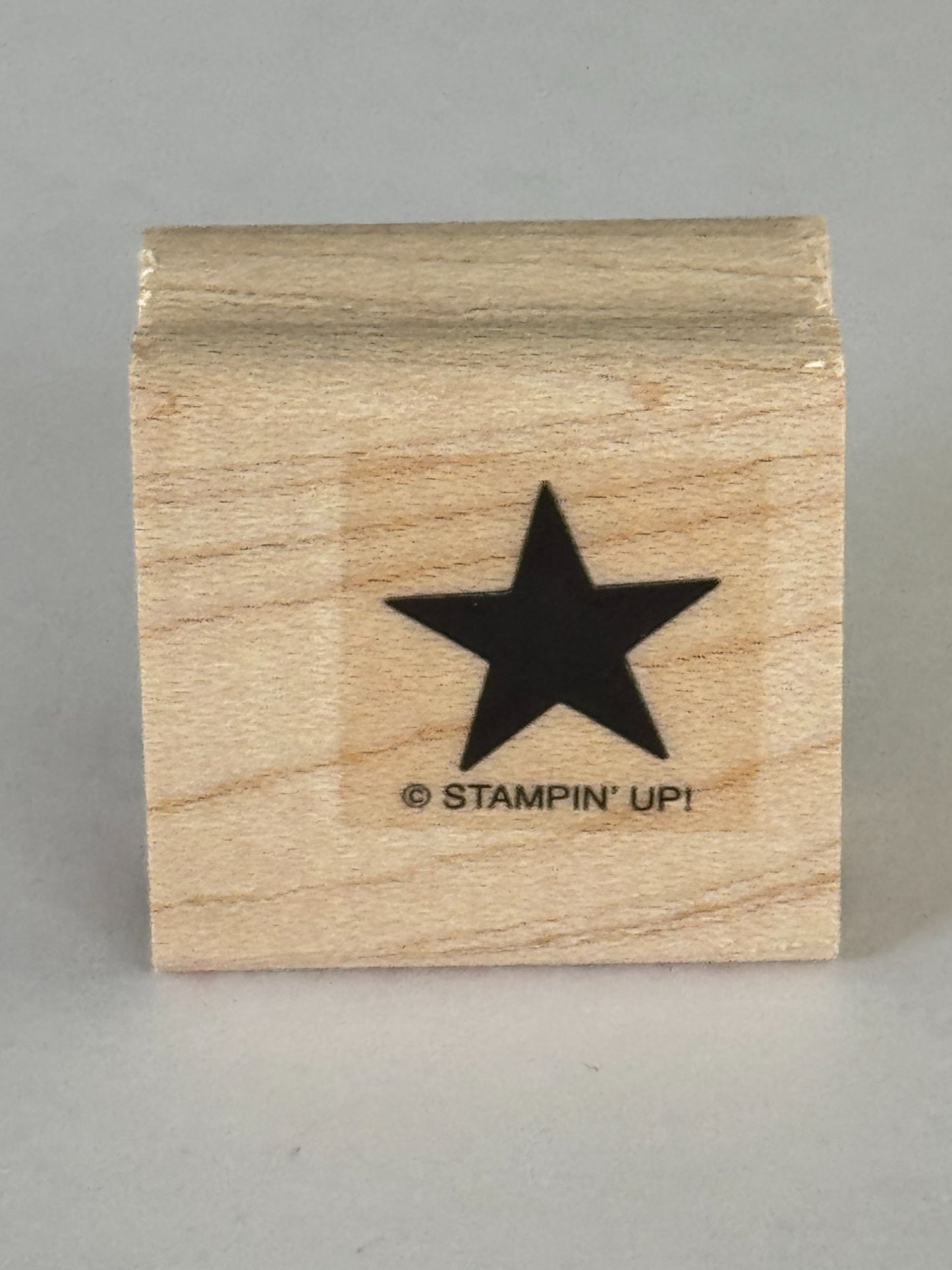 Stampin Up Rubber Stamp Solid Star Night Sky Patriotic Card Making 5/8 inch