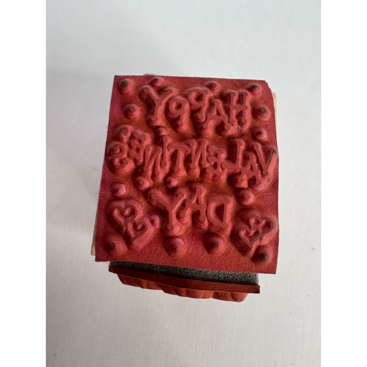 Happy Valentines Day Rubber Stamp Cube Heart Arrow Dove Mail Rose Card Making