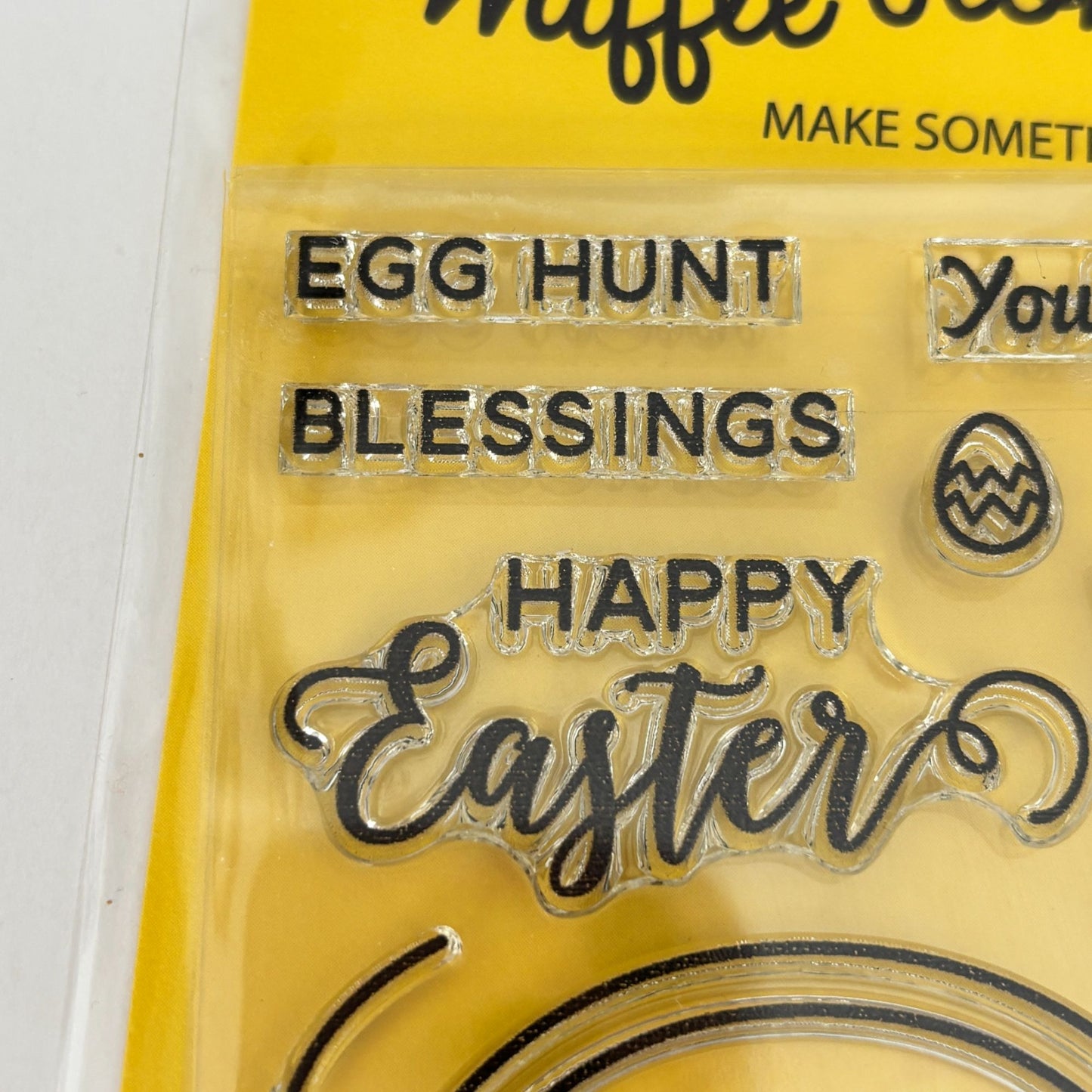 Waffle Flower Clear Stamp and Craft Dies Set Easter Egg Hunt Spring Cardmaking Blessings