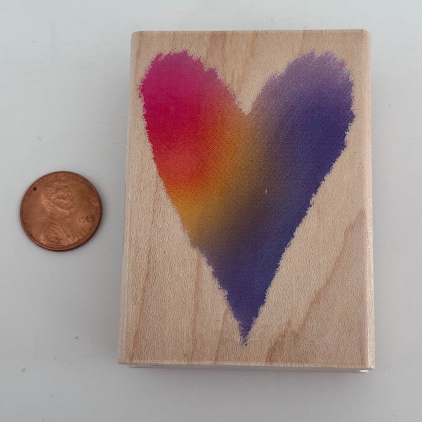 Hero Arts Rubber Stamp Sketch Heart Love Watercolor Style Love Craft Cardmaking Valentine Scrapbooking E2767