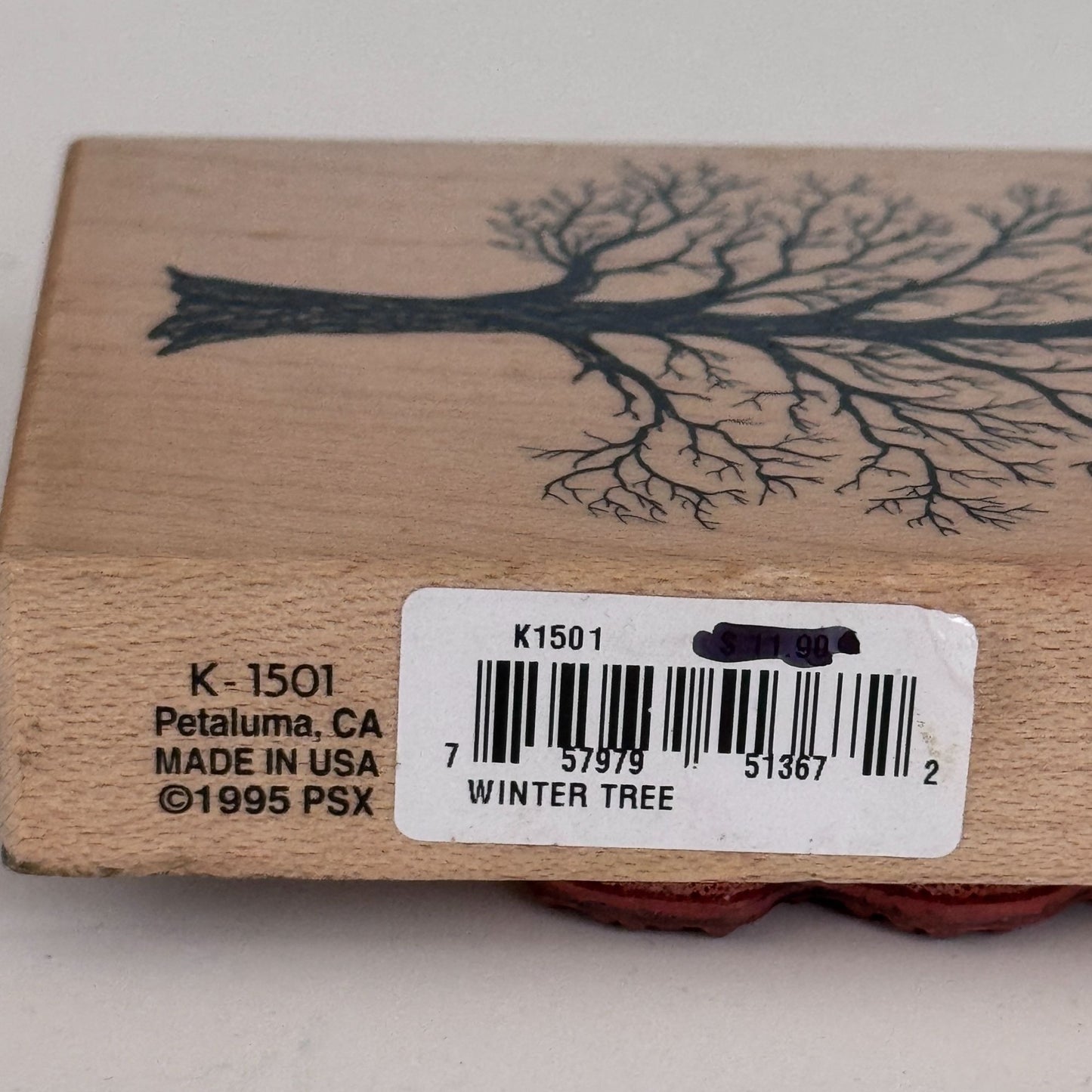 PSX Rubber Stamp Winter Bare Tree Nature Family Tree Cardmaking Journal Craft Wooden Woodland