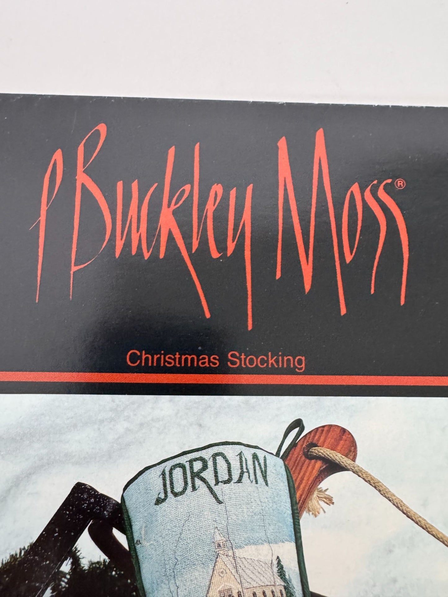 P Buckley Moss Cross Stitch Pattern Christmas Stocking Ice Skating Folk Art 124
