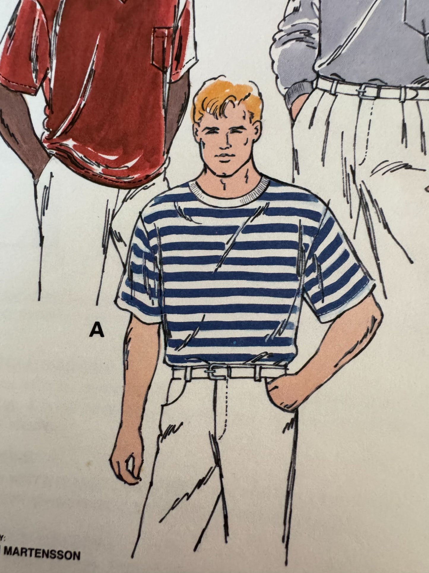Kwik Sew Sewing Pattern 2416 Mens T-Shirt Shirt Casual Sizes S-XXL Chest 34-52