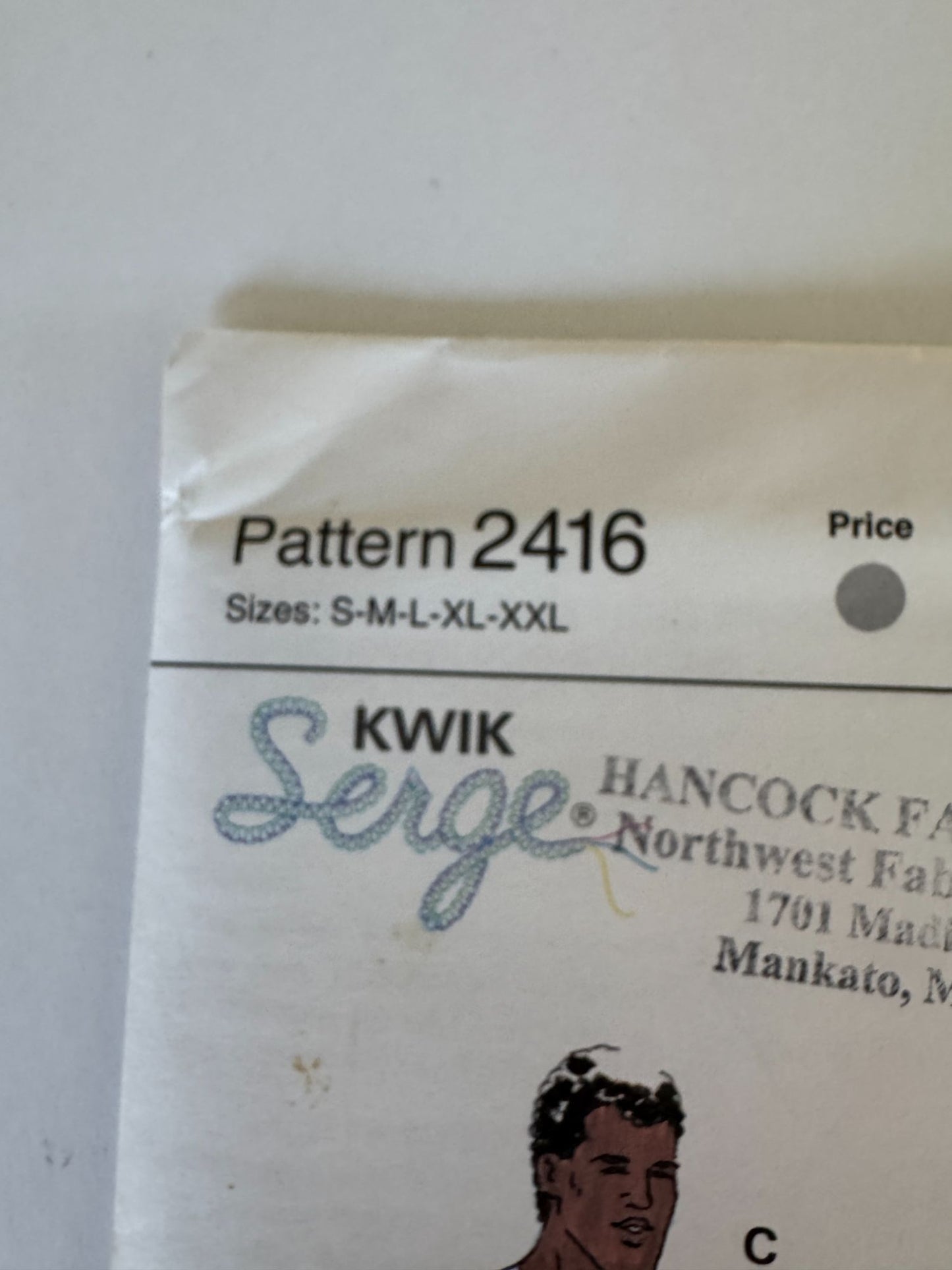 Kwik Sew Sewing Pattern 2416 Mens T-Shirt Shirt Casual Sizes S-XXL Chest 34-52