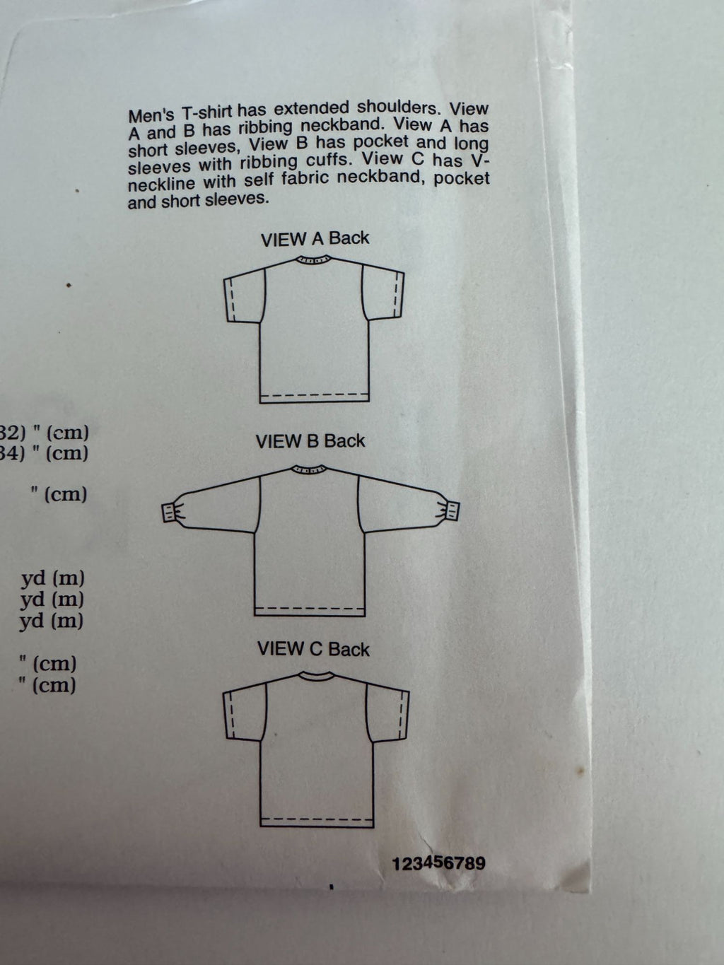 Kwik Sew Sewing Pattern 2416 Mens T-Shirt Shirt Casual Sizes S-XXL Chest 34-52