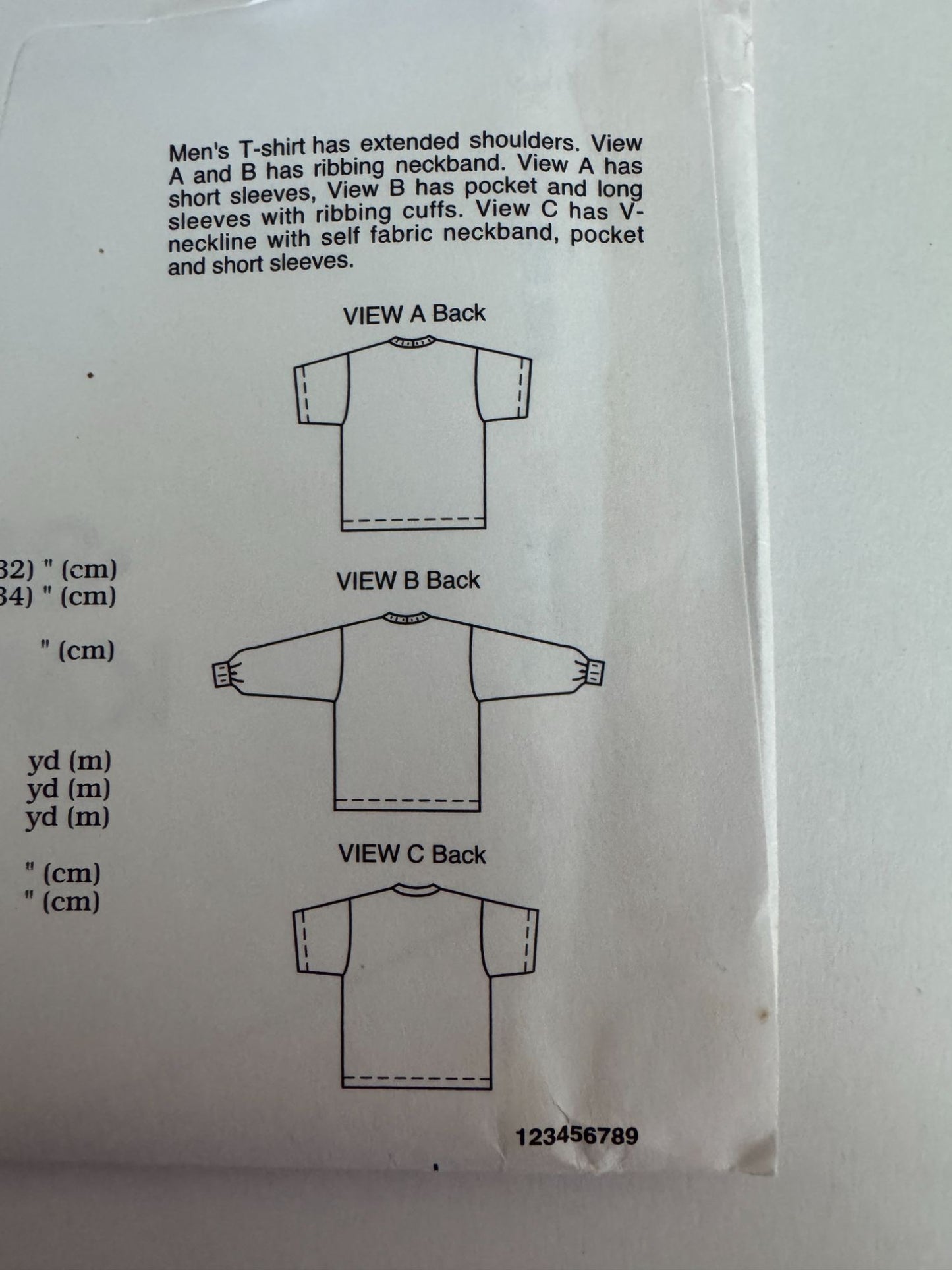 Kwik Sew Sewing Pattern 2416 Mens T-Shirt Shirt Casual Sizes S-XXL Chest 34-52