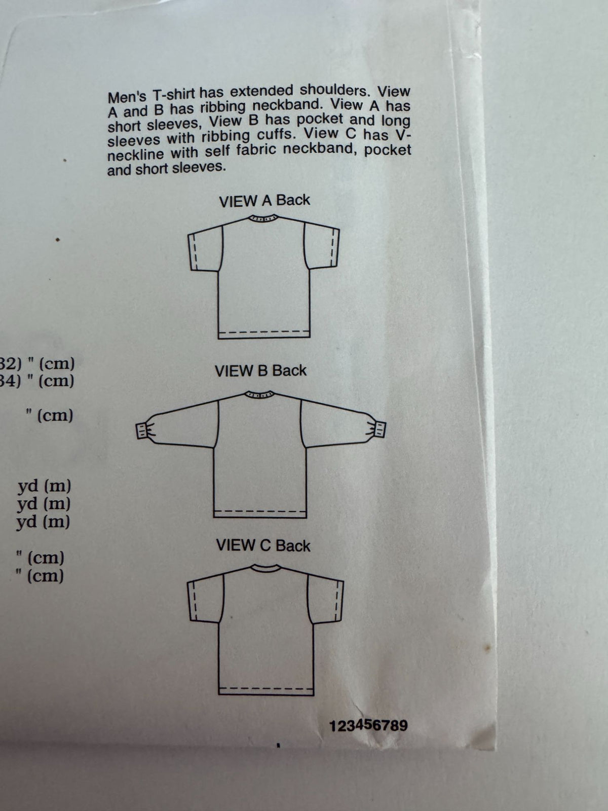 Kwik Sew Sewing Pattern 2416 Mens T-Shirt Shirt Casual Sizes S-XXL Chest 34-52