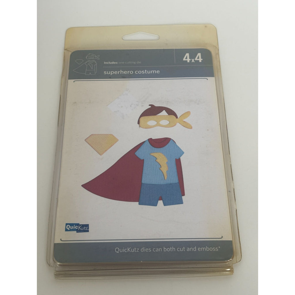 QuicKutz Cutting Die Superhero Costume for Paper Dolls 4x4 inch Card Making Hero