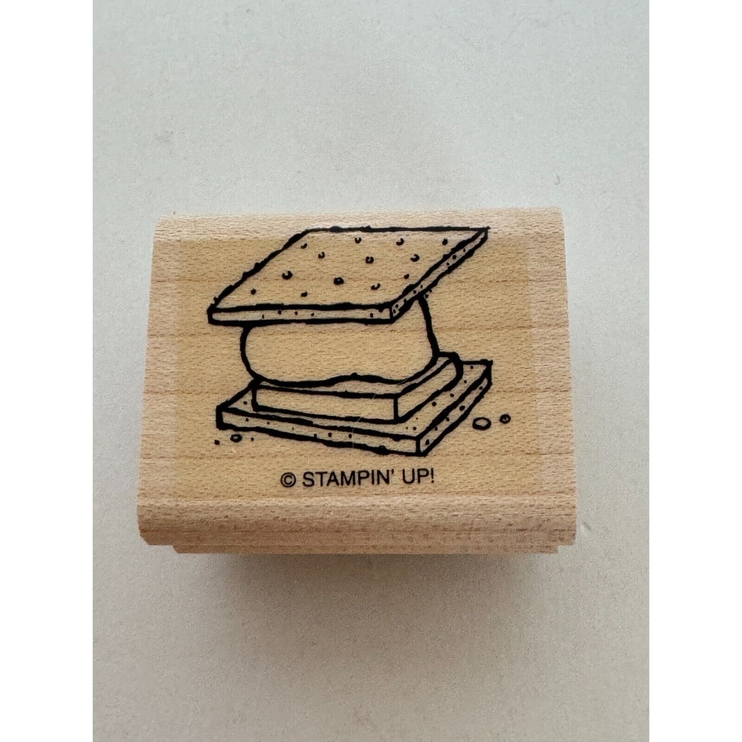 Stampin Up Rubber Stamp Smores Camping Food BBQ Nature Outdoors Card Making