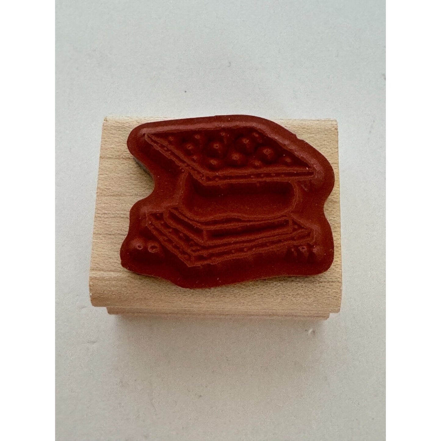 Stampin Up Rubber Stamp Smores Camping Food BBQ Nature Outdoors Card Making