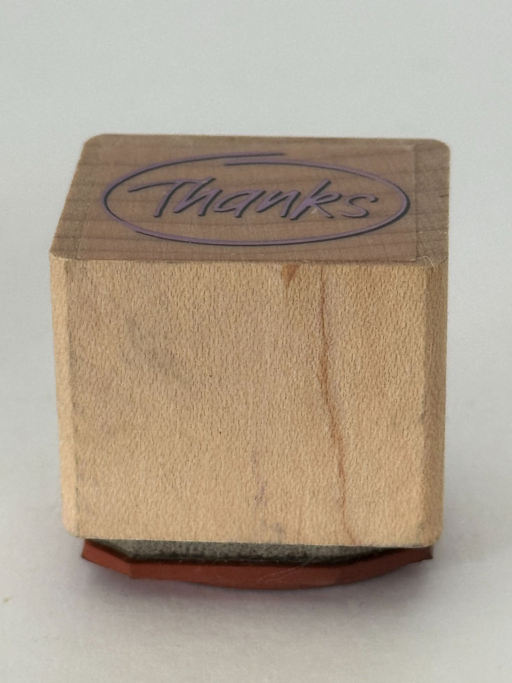 Thanks Rubber Stamp Thank You Card Making Words Wood Mounted Craft Circle