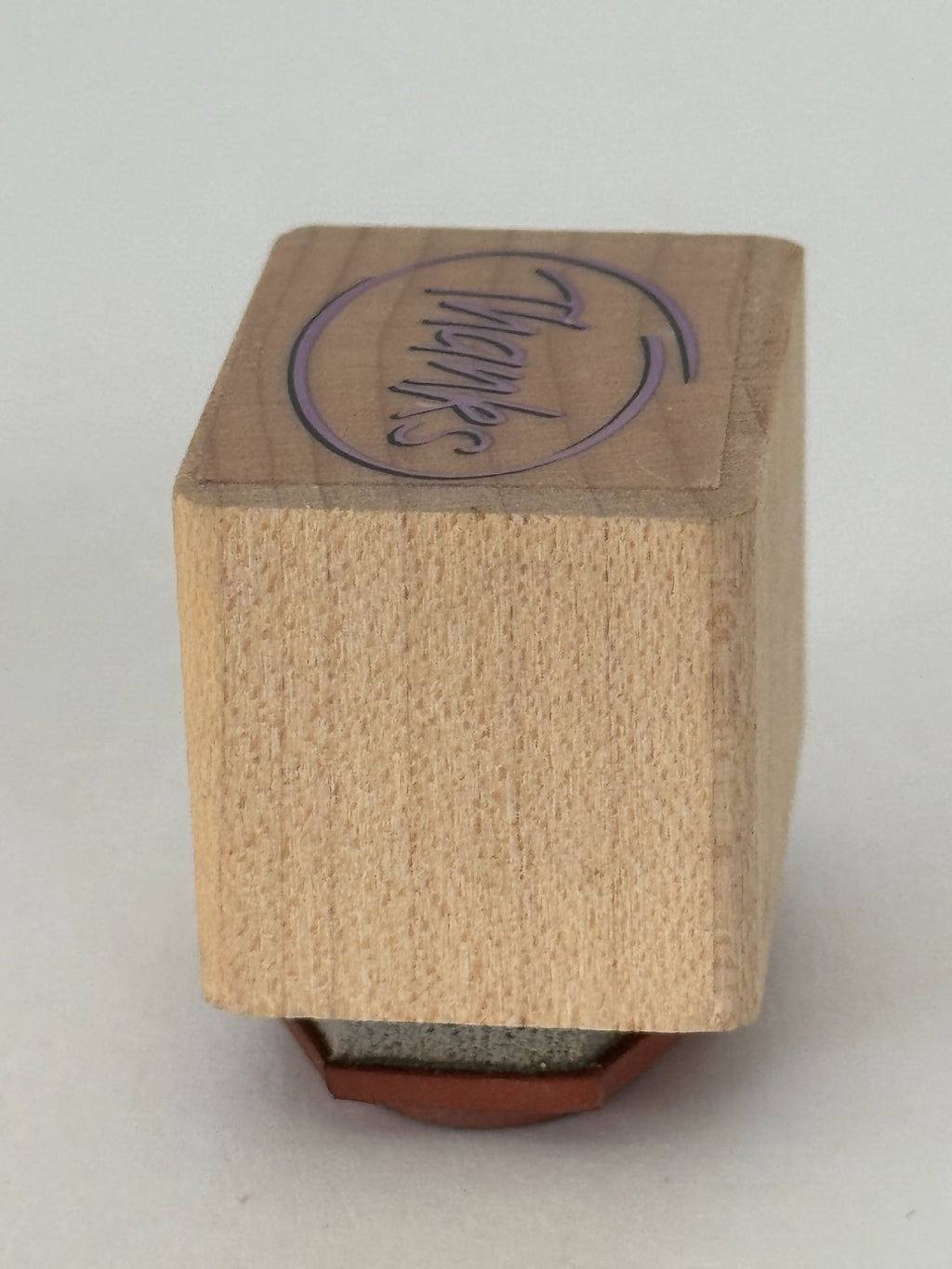Thanks Rubber Stamp Thank You Card Making Words Wood Mounted Craft Circle
