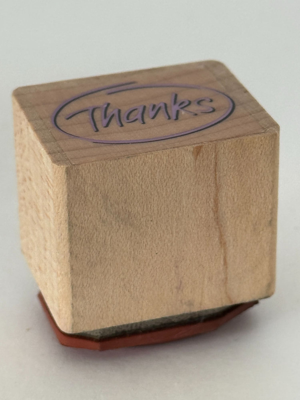 Thanks Rubber Stamp Thank You Card Making Words Wood Mounted Craft Circle