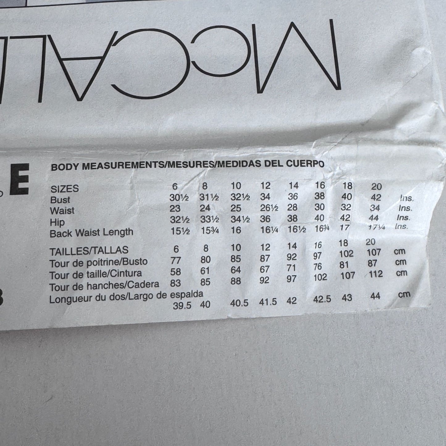 McCalls Sewing Pattern M4718 Office Outfit Jacket Skirt Corporate Core 6-12 Uncut Pants Y2K