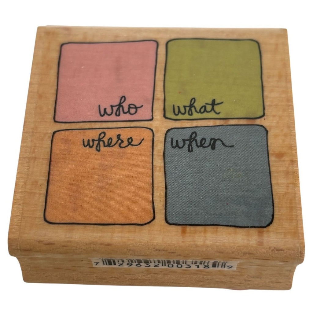 Kolette Hall and Studio G Rubber Stamp Who What Were When Invitation Party