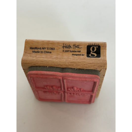 Kolette Hall and Studio G Rubber Stamp Who What Were When Invitation Party