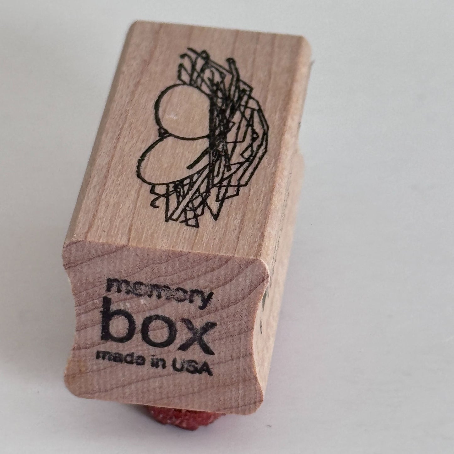 Memory Box Rubber Stamp Bird Egg Nest Eggs Spring Garden Small Easter Cardmaking Woodland