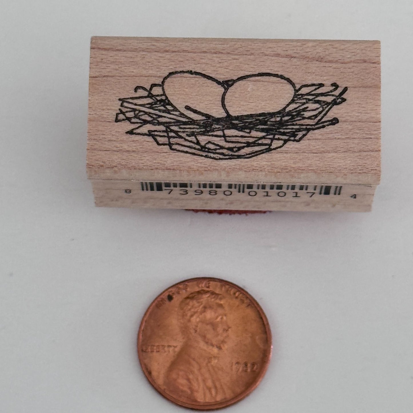 Memory Box Rubber Stamp Bird Egg Nest Eggs Spring Garden Small Easter Cardmaking Woodland