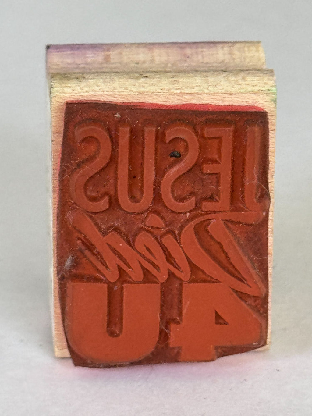 Stampendous Rubber Stamp Jesus Died 4U Christian Religious Card Making Sentiment