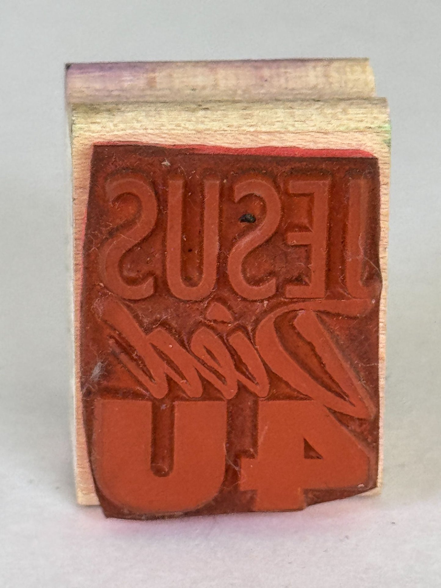 Stampendous Rubber Stamp Jesus Died 4U Christian Religious Card Making Sentiment