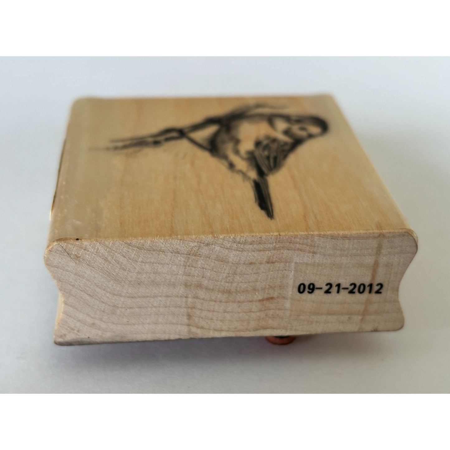 Inkadinkado Bird Rubber Stamp Woodland Animal Tree Branch Nature Wood Mounted Craft