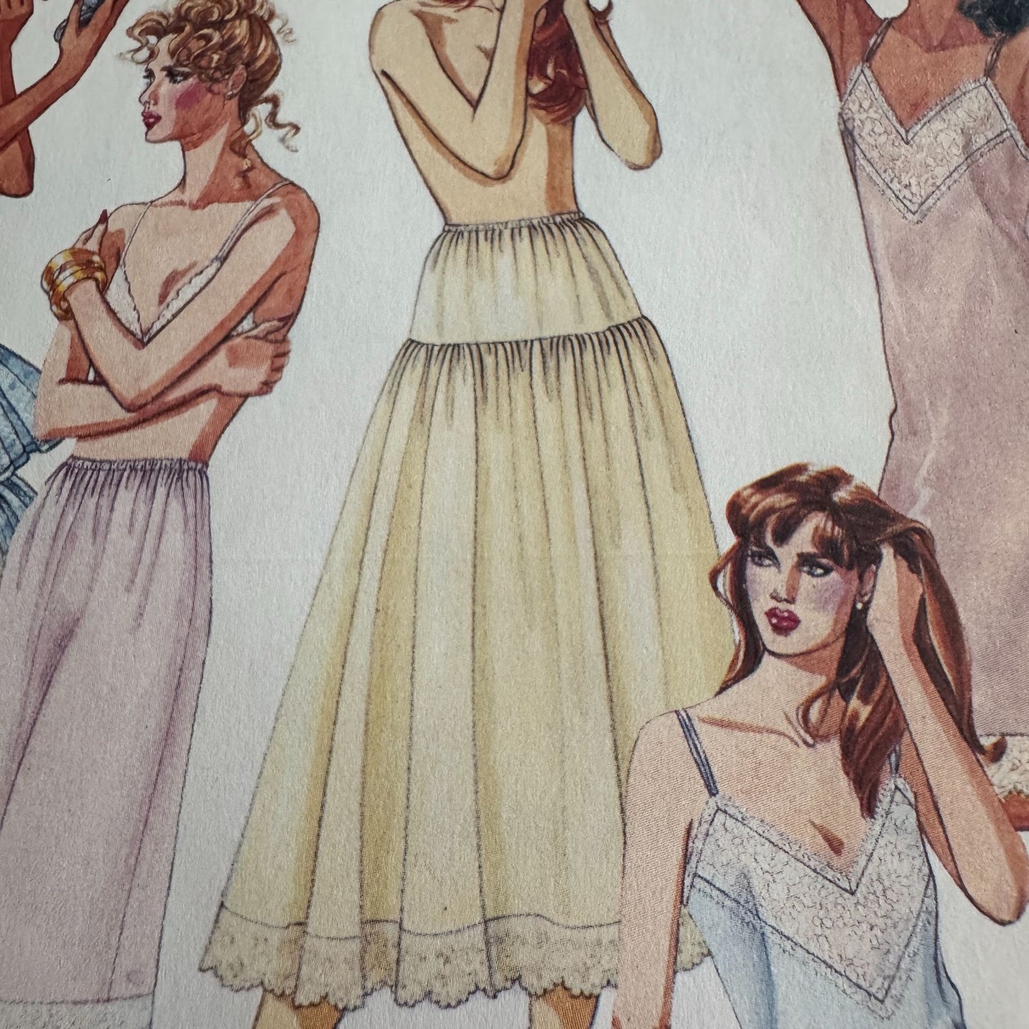 McCalls Sewing Pattern 3318 Misses Full Slip Camisole Half Slip Petticoats 10 12