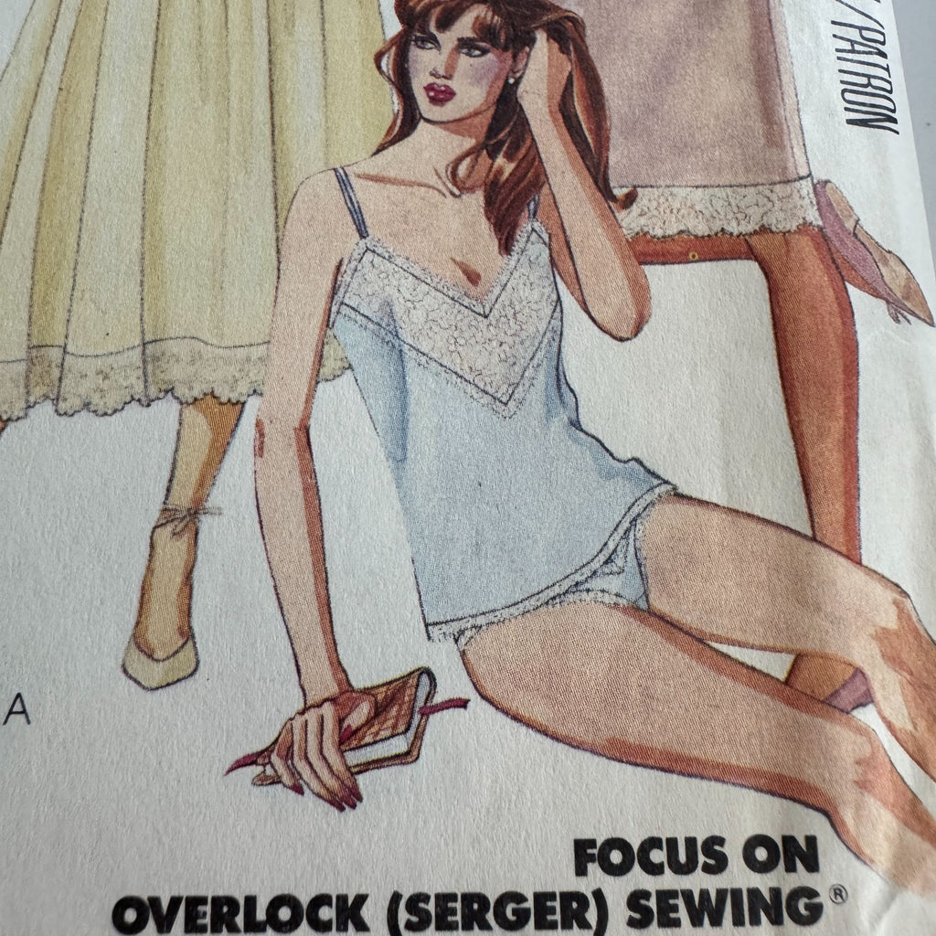 McCalls Sewing Pattern 3318 Misses Full Slip Camisole Half Slip Petticoats 10 12