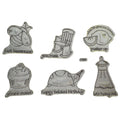 CTMH My Acrylix Acrylic Stamp Set Pun Fun Funny Belated Birthday Turtle Bee Cake